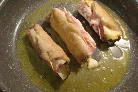 Мясо с огурцом или мясные рулетики с огурцом "спасибо андрей": шаг 6