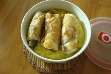 Мясо с огурцом или мясные рулетики с огурцом "спасибо андрей": шаг 7