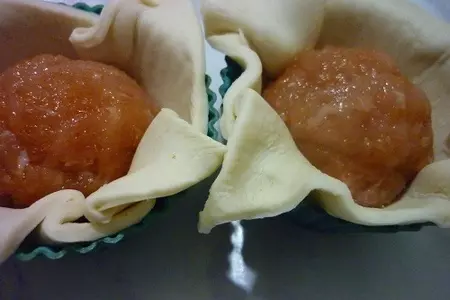 Корзиночки с тефтелями  "красная шапочка": шаг 3