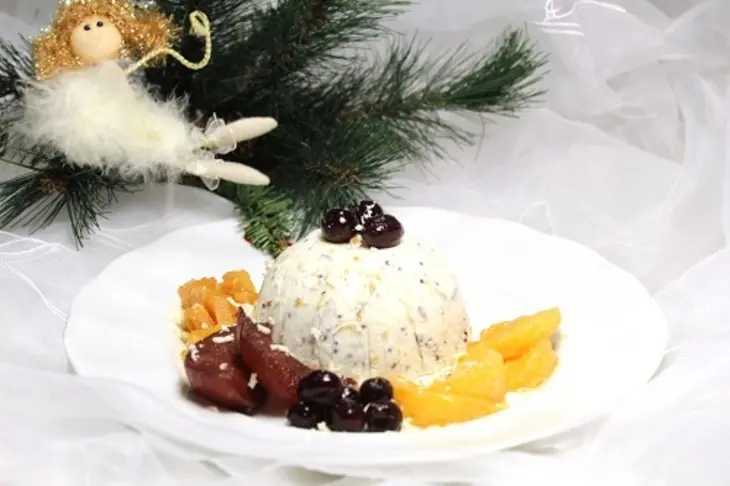 Пудинг с басмати и quinoa mix, с белым шоколадом и фруктами пашот: шаг 9