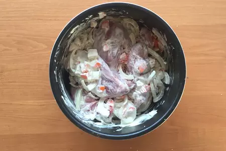 Кролик тушеный в сметане: шаг 3