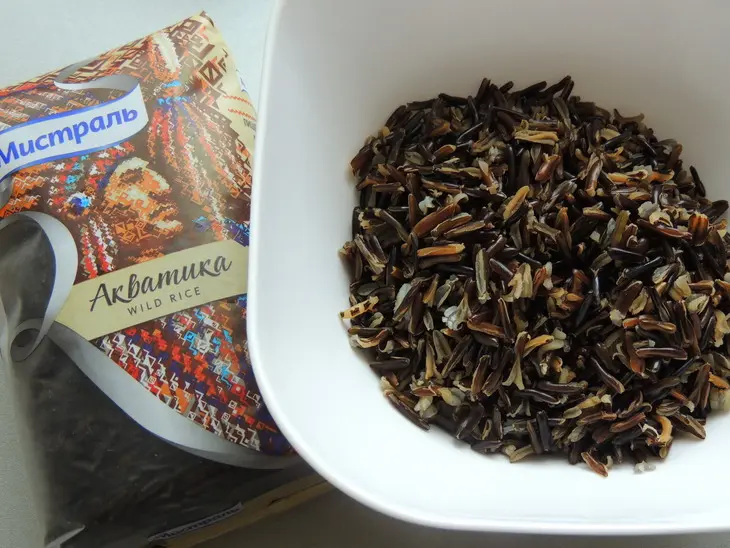 Закусочные рулетики с диким рисом: шаг 1