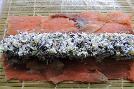 Закусочные рулетики с диким рисом: шаг 5