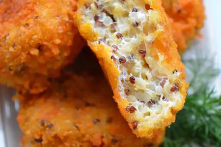 Сырные шарики с киноа в панировочных сухарях: шаг 7