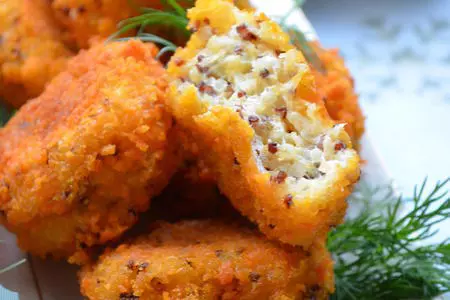 Сырные шарики с киноа в панировочных сухарях: шаг 8