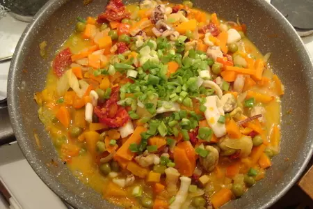 Морепродукты с овощами и киноа: шаг 9