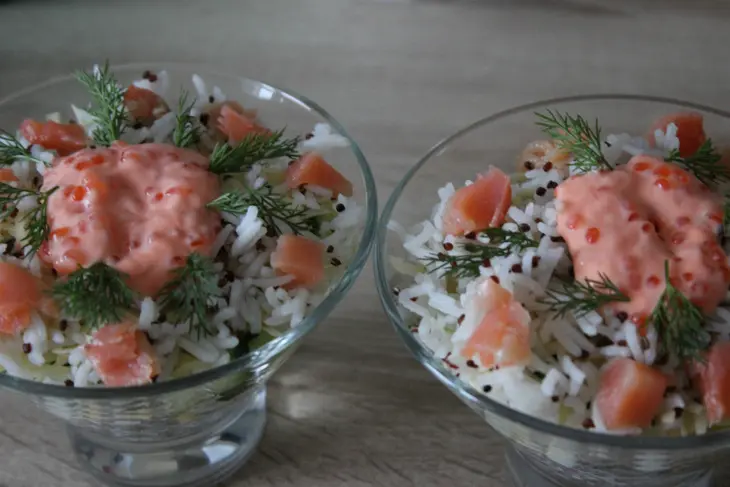 Салат с рисом басмати quinoa mix "зимняя роза": шаг 8