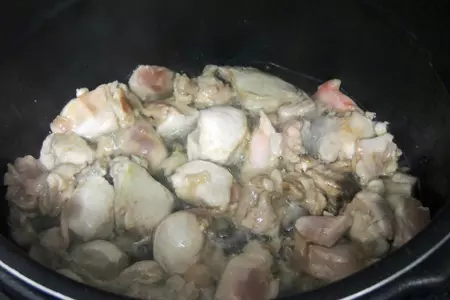 Плов с кроликом в мультиварке: шаг 4