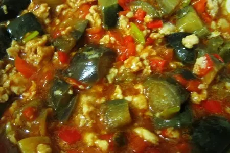 Пирог с баклажанами и нежной заливкой: шаг 3