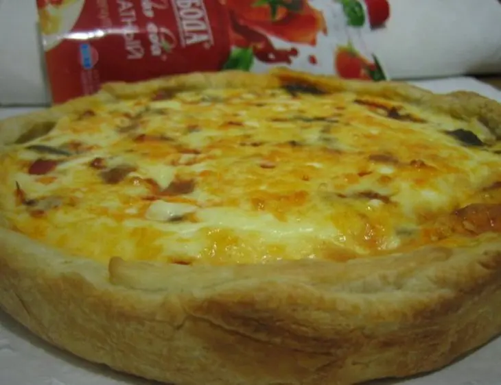 Пирог с баклажанами и нежной заливкой: шаг 7