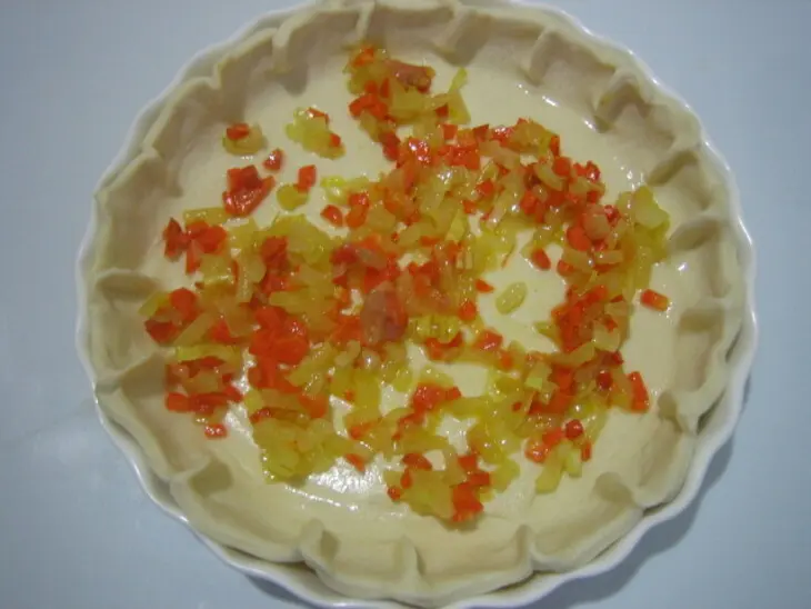 Закусочный пирог с куриной печенью: шаг 5