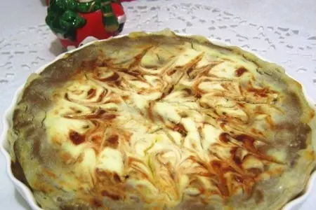 Закусочный пирог с куриной печенью: шаг 6