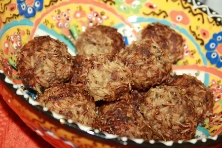 Запеченные тефтельки из говядины и баранины с рисом и киноа: шаг 6