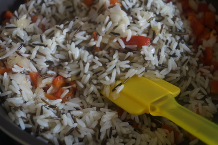 Мясная бомба с рисом и овощами: шаг 3