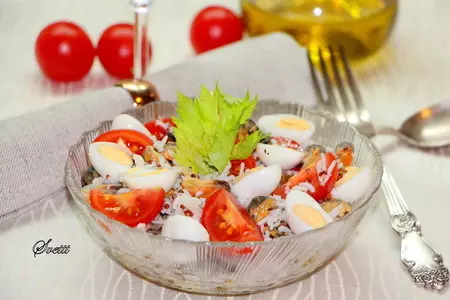 Салат с рисом басмати quinoa mix и молочными мидиями: шаг 8