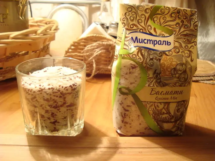 Рис басмати  quinoa mix с айвой: шаг 1