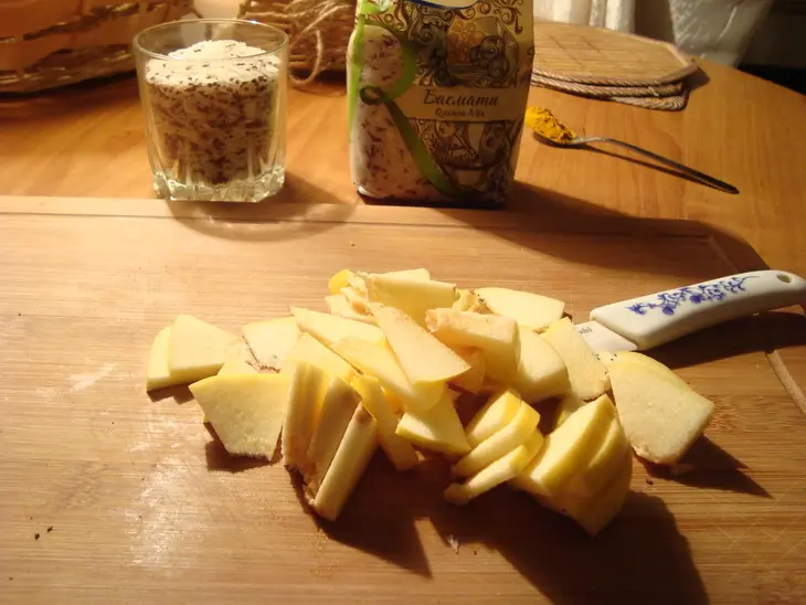 Рис басмати  quinoa mix с айвой: шаг 3