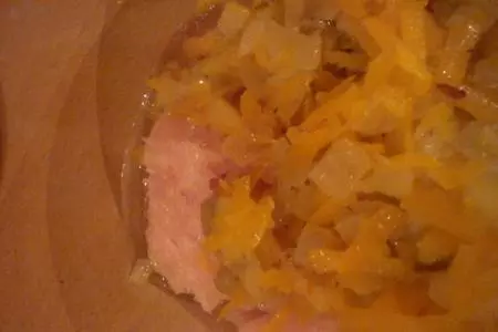 Трёхслойная запеканка с овощами, творогом и куриным филе: шаг 3