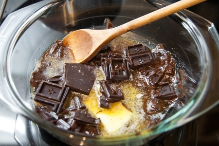 Шоколадно-кофейное печенье с чили: шаг 1