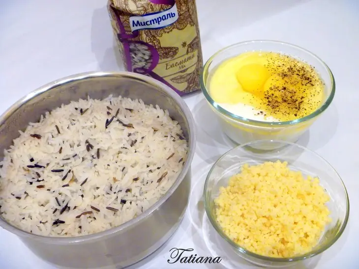 Рисовая запеканка с куриным фаршем и овощами: шаг 4