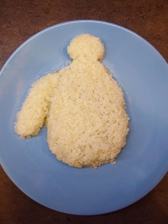 Детский обед с рисом и овощами - бэймакс: шаг 5