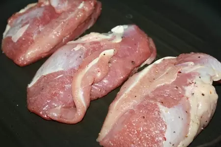 Утиные грудки с яблоками - гриль и киноа: шаг 3