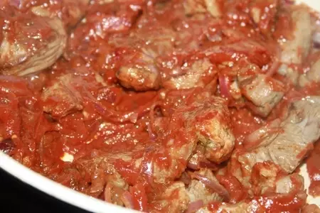 Красный харчо с бараниной и разноцветным рисом: шаг 4