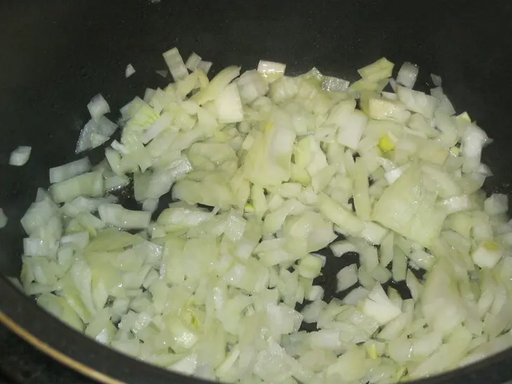 Перцы вегетарианские с трёхцветным рисом: шаг 2