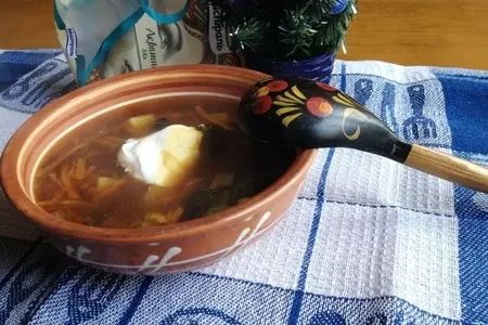 Суп из сухих грибов с рисом акватика mix: шаг 7