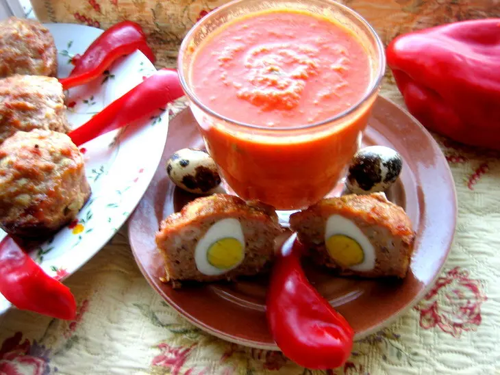 Котлеты с перепелиными яйцами: шаг 9