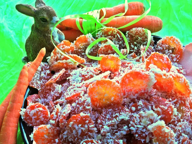 Морковные конфеты с кокосом: шаг 9