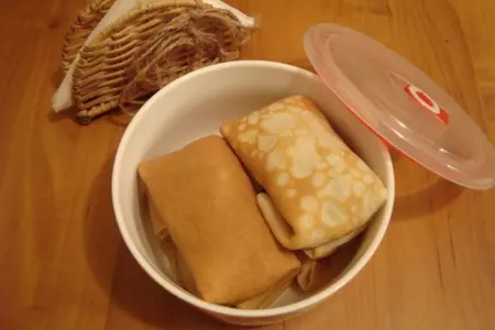 Блины с куриным фаршем, обжаренным с луком, шампиньонами и киноа: шаг 10