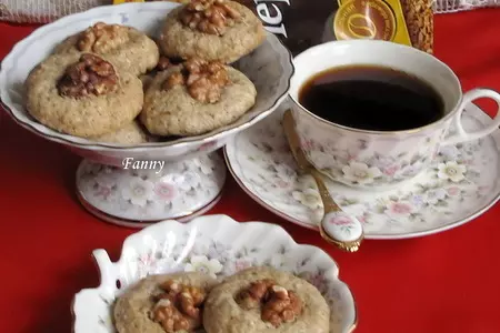Кофейные пирожные из грецких орехов: шаг 7