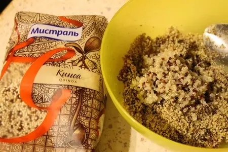Ореховый десерт с киноа: шаг 2