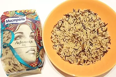 Рис акватика мix с овощами со сливками: шаг 1