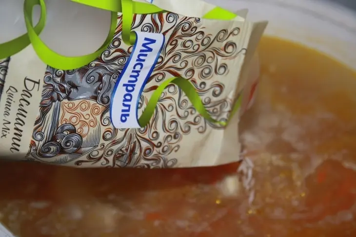 Куриный суп с рисом и киноа "шиворот на выворот": шаг 5
