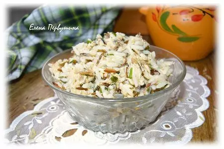 Рисовый салат с консервой и тархуном: шаг 6