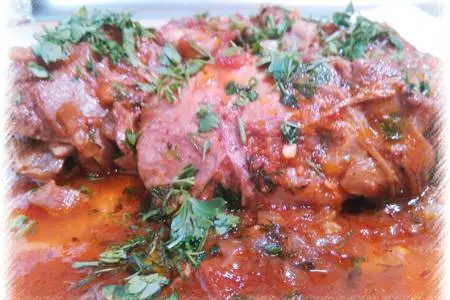 Куриные бедрышки "чахохбили" в мультиварке: шаг 18