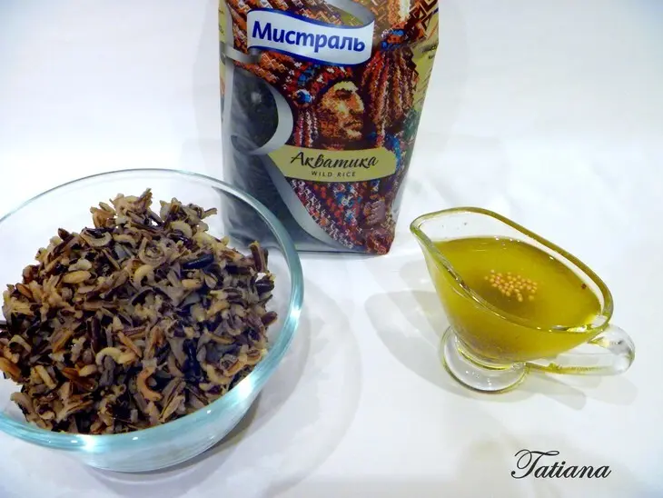 Салат с диким рисом, креветками и овощами: шаг 3