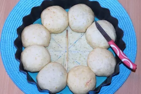 Пирог с разноцветной начинкой: шаг 11