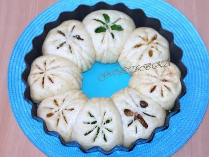 Пирог с разноцветной начинкой: шаг 15