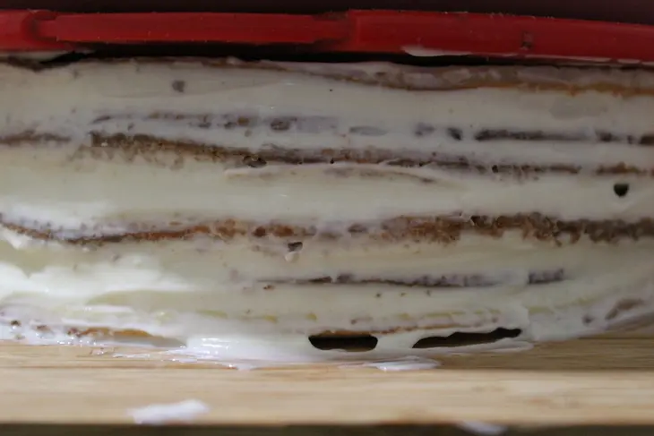 Торт с творожными коржами и черносливом (заходите, друья, есть повод!  ): шаг 9