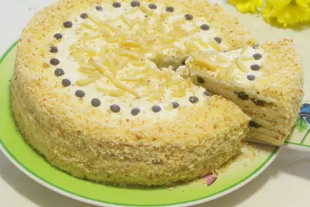 Торт с творожными коржами и черносливом (заходите, друья, есть повод!  ): шаг 10