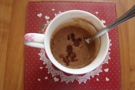 Кекс в кружке с вяленной земляникой к утреннему кофе: шаг 5