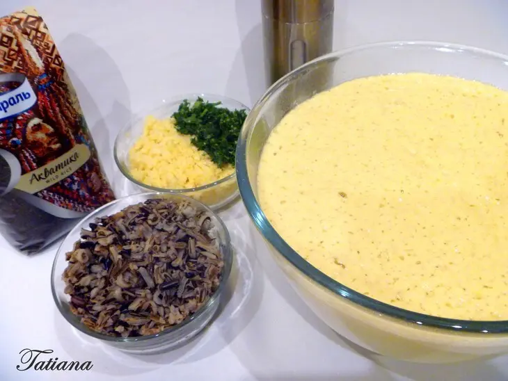 Оладьи кабачковые с сыром и диким рисом: шаг 3