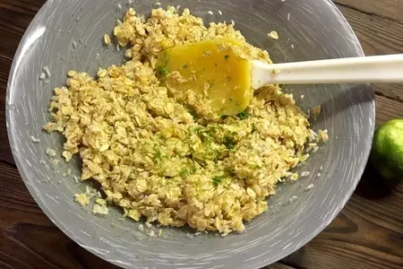 Овсяное печенье с лаймом и кокосом: шаг 2