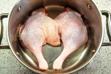 Кислые щи с уткой: шаг 1