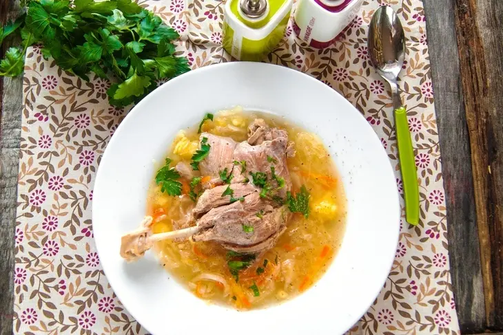 Кислые щи с уткой: шаг 3