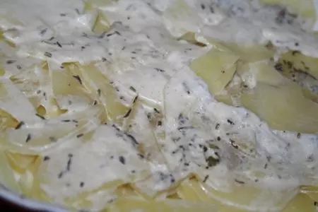 "сливочный" картофель с яйцом в микроволновой печи: шаг 3