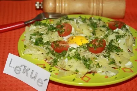 "сливочный" картофель с яйцом в микроволновой печи: шаг 5